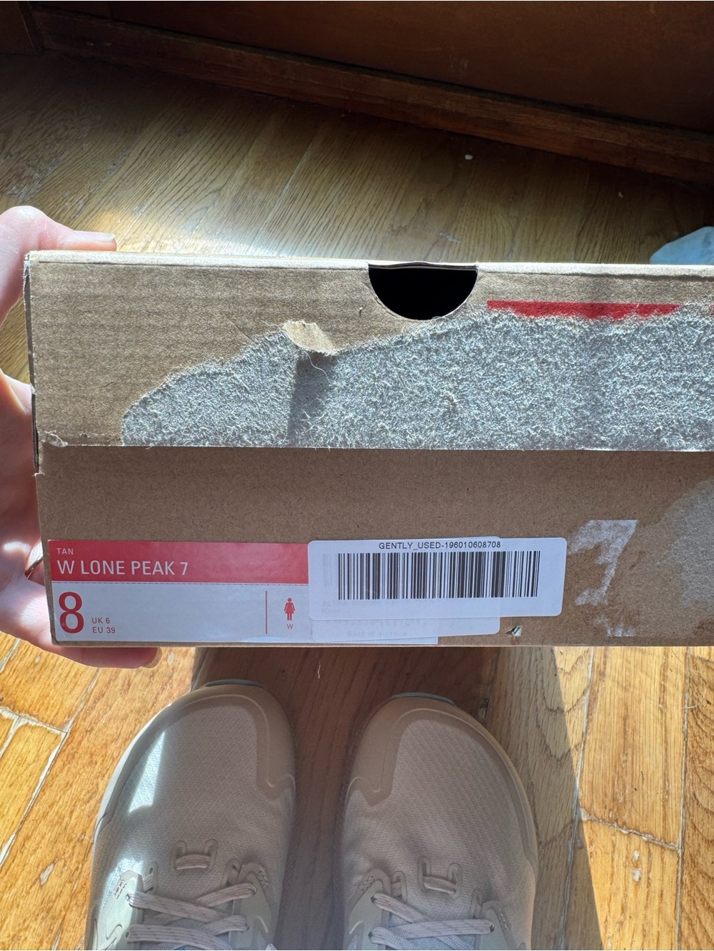 Altra lone peak 7 trail runners size 8 tan - Picture 6 of 6